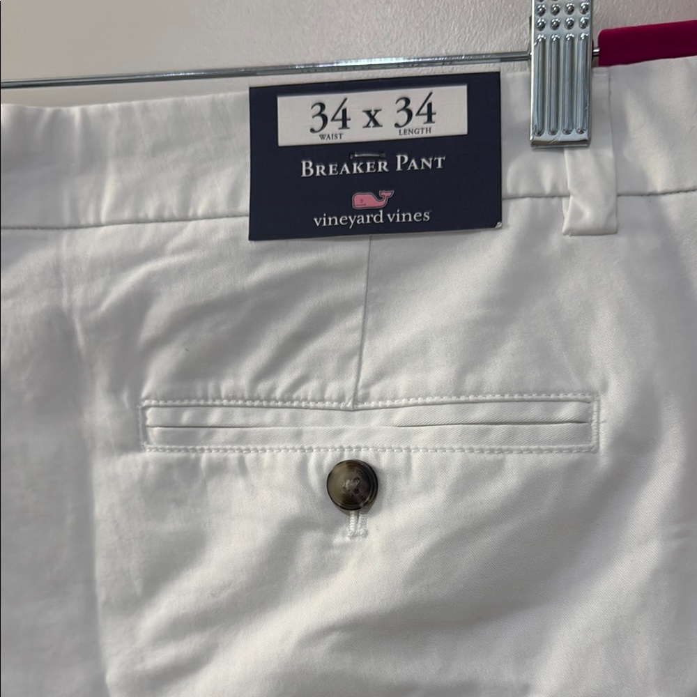 Vineyard Vines White Breaker Chino Pants 34x34 NWT - Picture 6 of 6